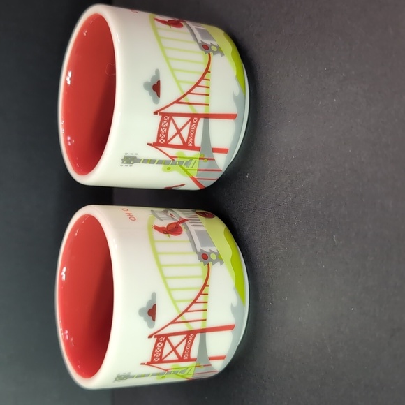 Starbucks You are Here Collection Ohio set of 2 Mini Espresso Cups. - Picture 3 of 6
